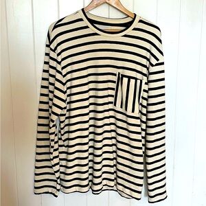 Striped Black and White Men's Sweater
